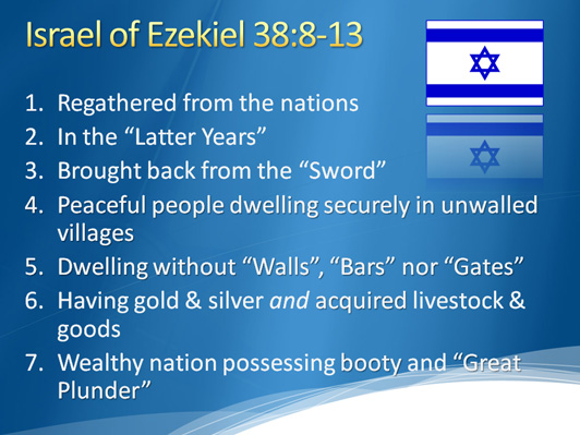 Israel of Ezekiel 38:8-13